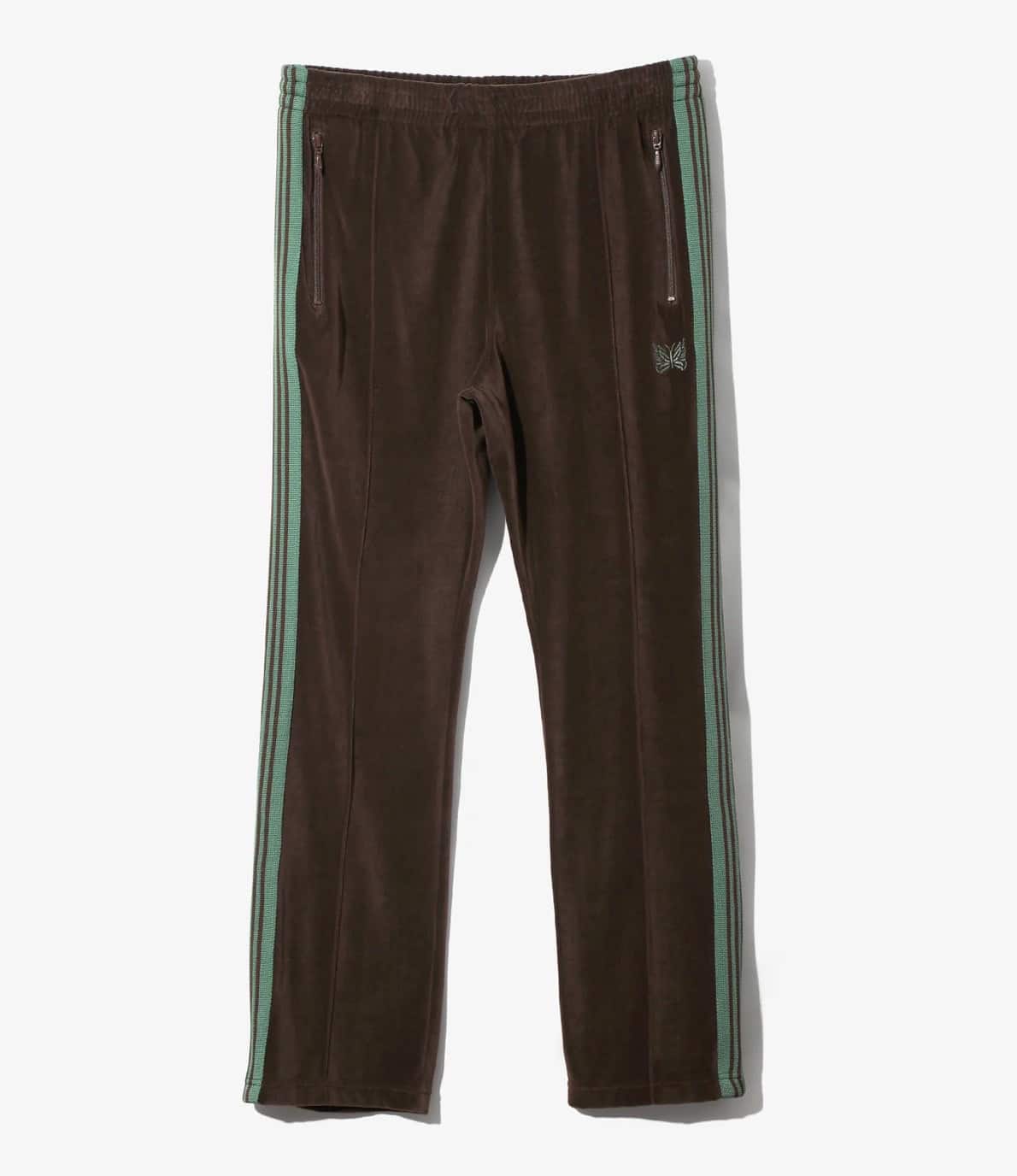 Needles/ニードルズ　Narrow Track Pant - C/PE Velour 26ss -BROWN- BROWN XS