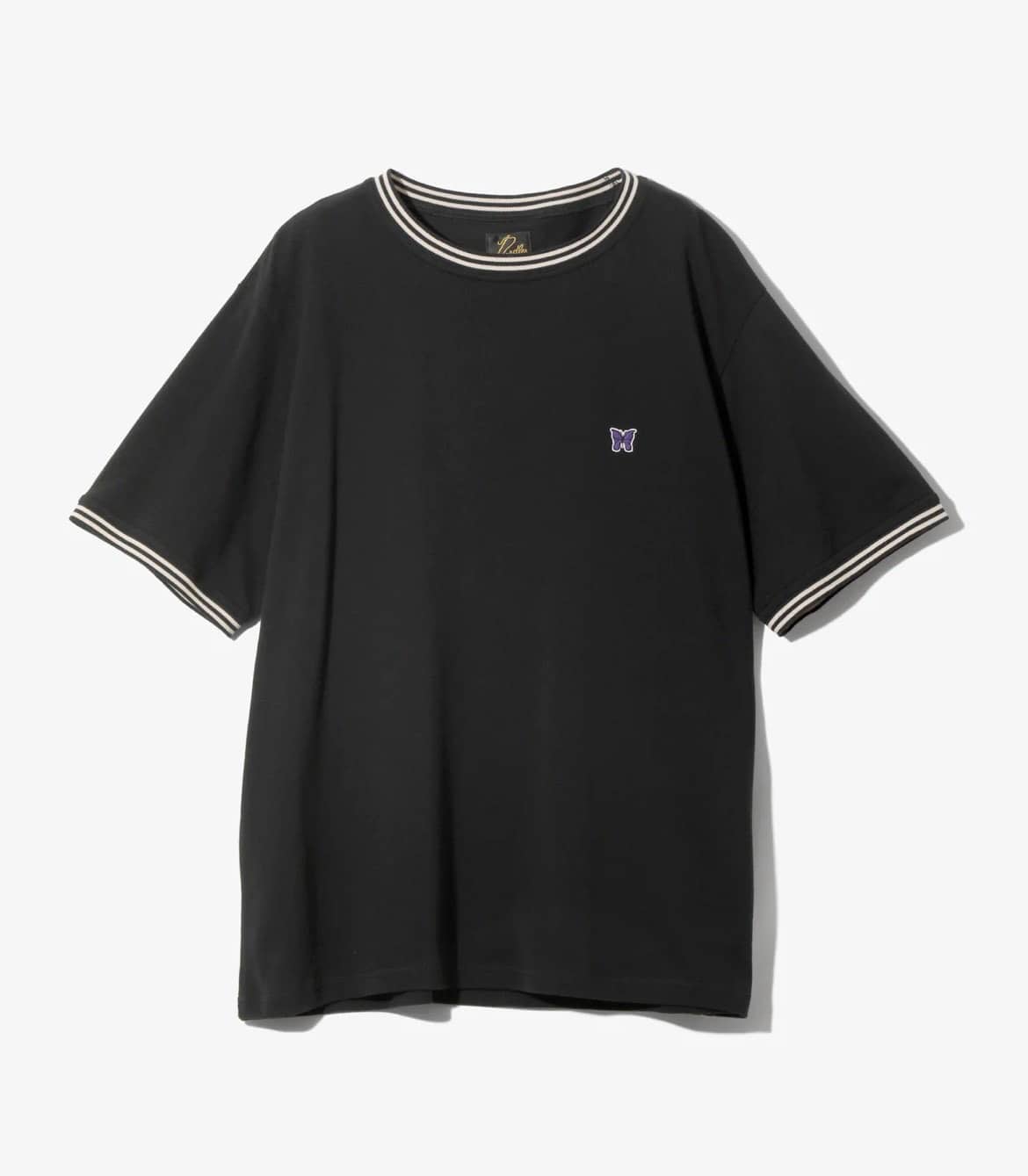 Needles/ニードルズ　Ringer Tee - Cotton Pique　26ss BLACK M