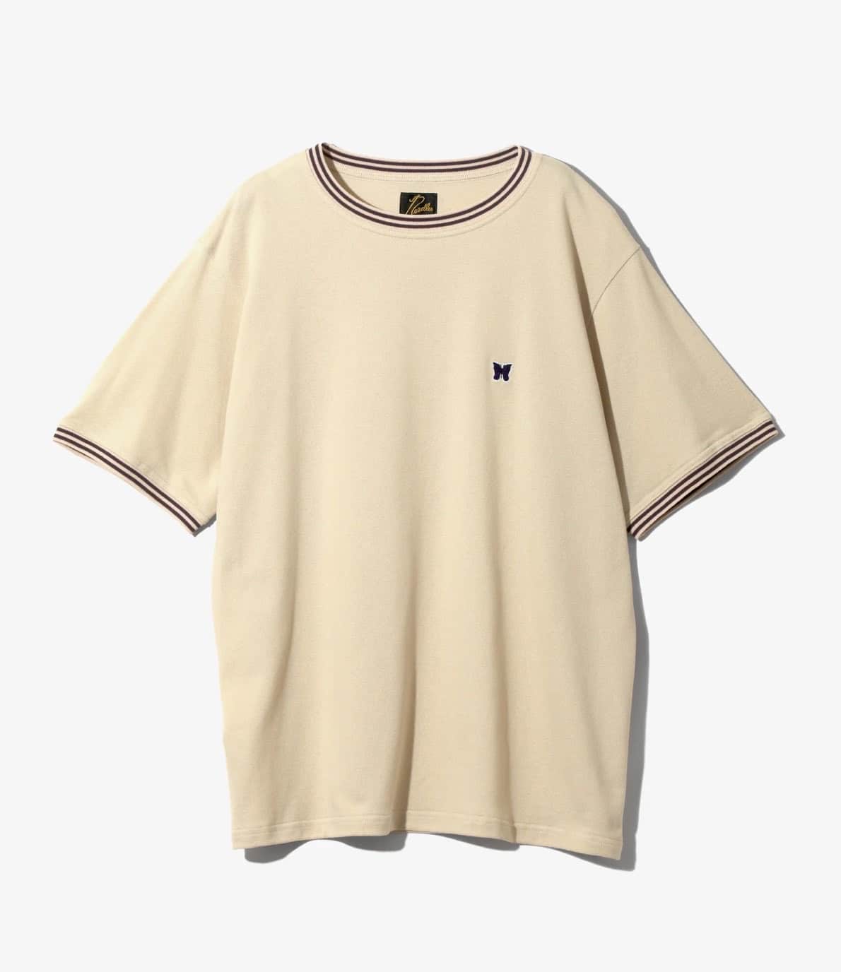 Needles/ニードルズ　Ringer Tee - Cotton Pique　26ss BEIGE M