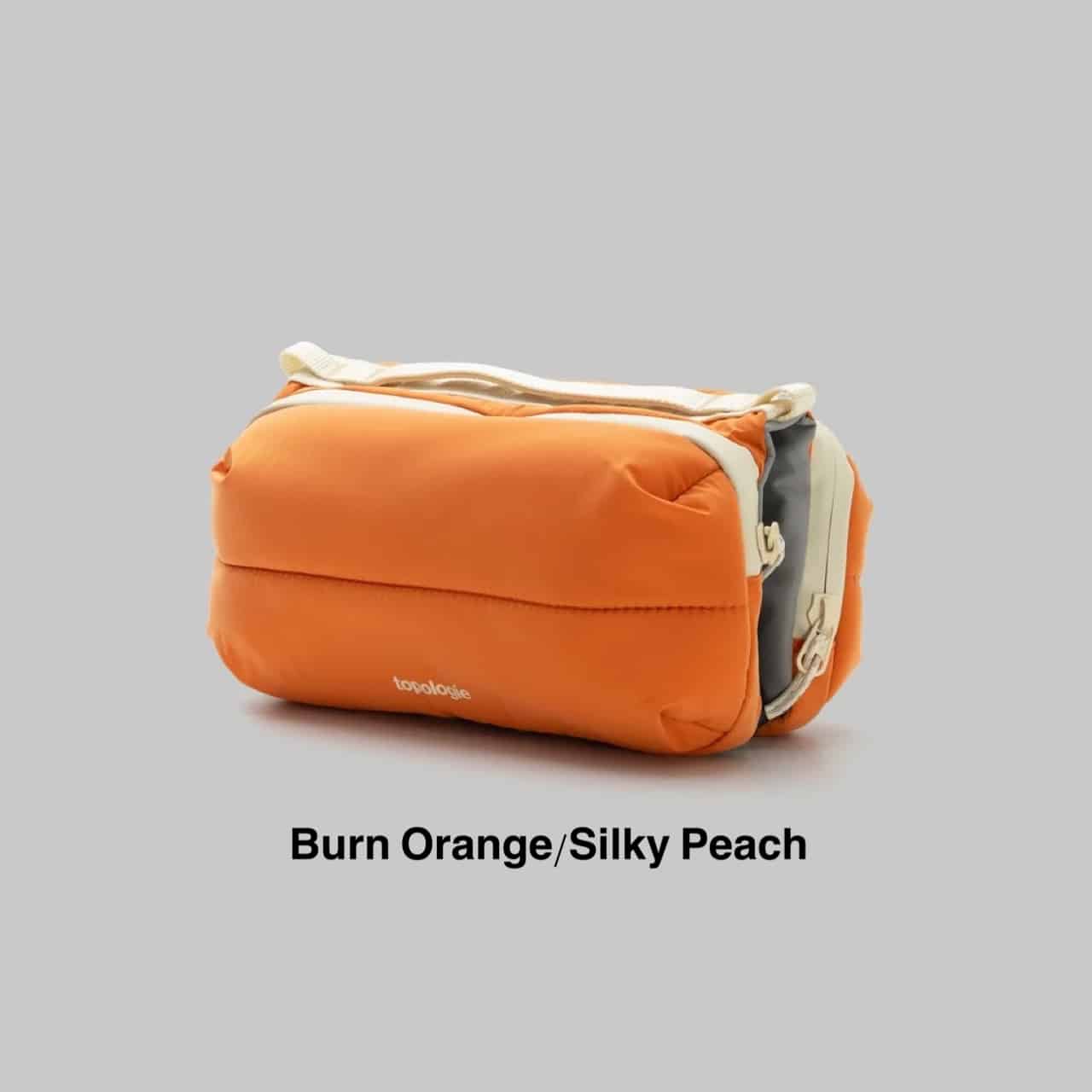 Topologie/トポロジー/Bottle Sacoche Medium -Burn Orange Puffer- burn orange/Silky Peach Medium