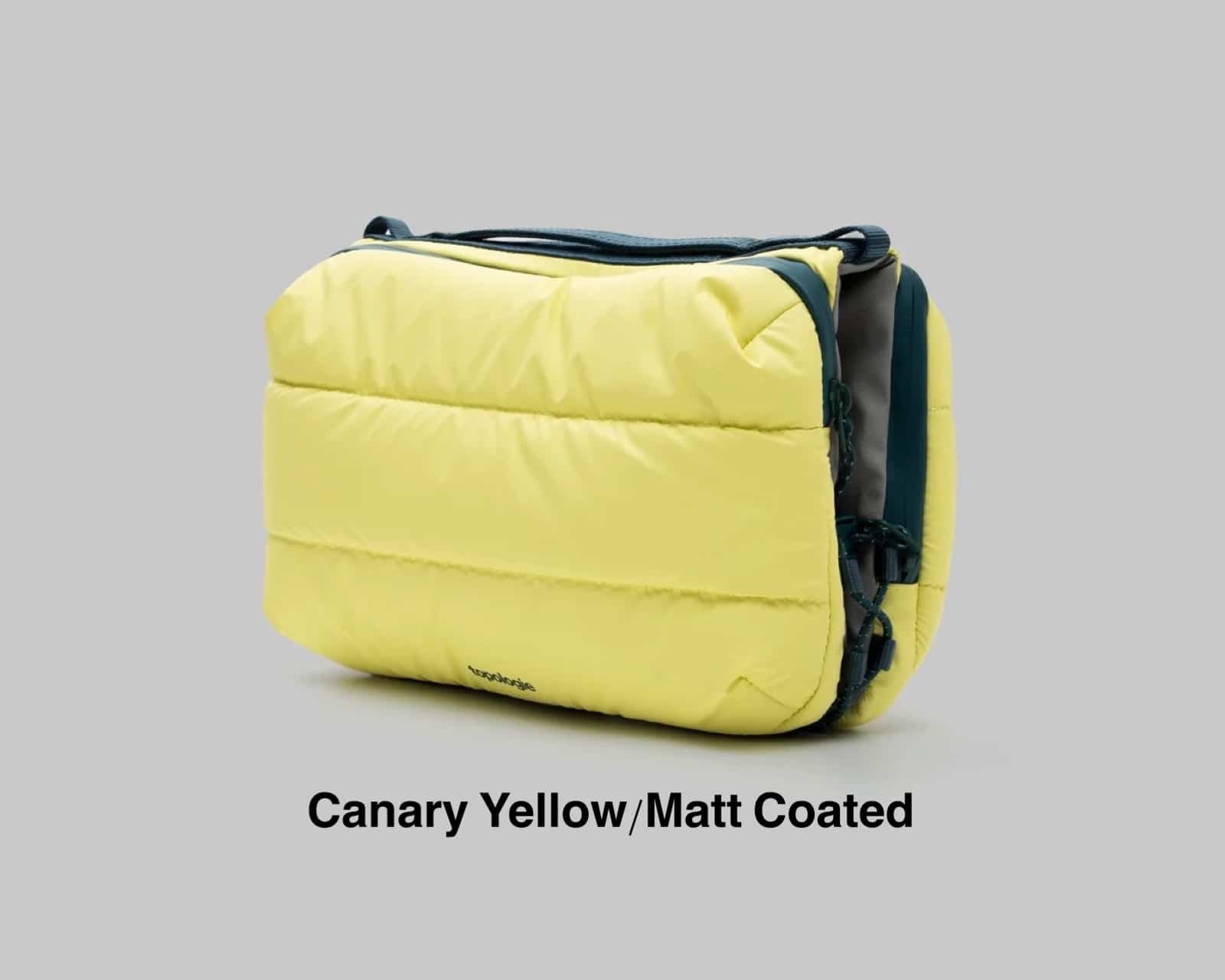 Topologie/トポロジー/Bottle Sacoche Large- canary yellow Puffer- Canary yellow/MattCoated (Puffer) LARGE