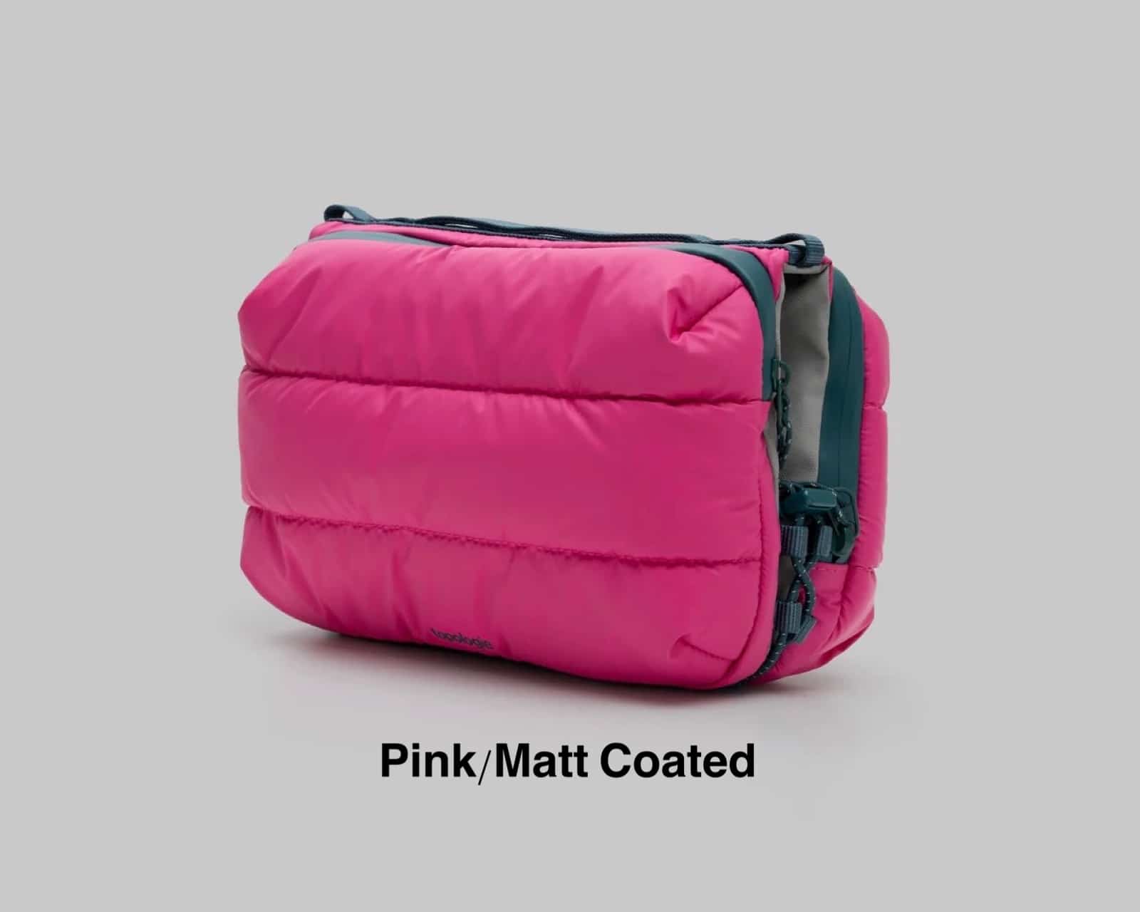 Topologie/トポロジー/Bottle Sacoche Large- pink Puffer- pink/MattCoated (Puffer) LARGE