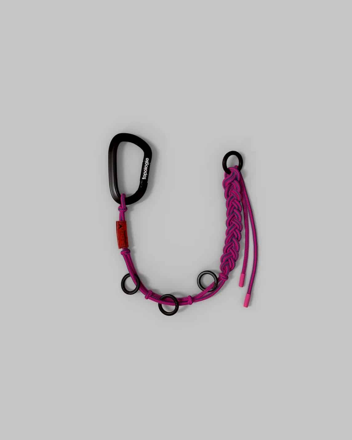 Topologie/トポロジー/Braided Key Chain -Teal Pink- Teal Pink