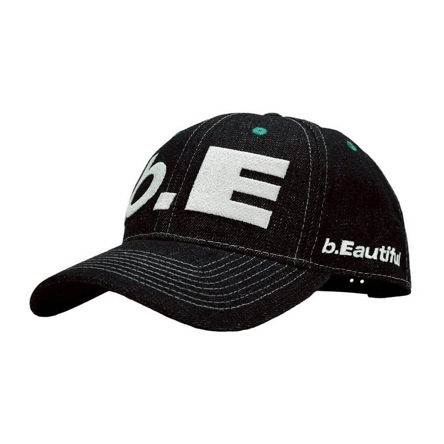 b.Eautiful/ビューティフル/b.E Hat (Black Denim / Off-White) BLACK FREE