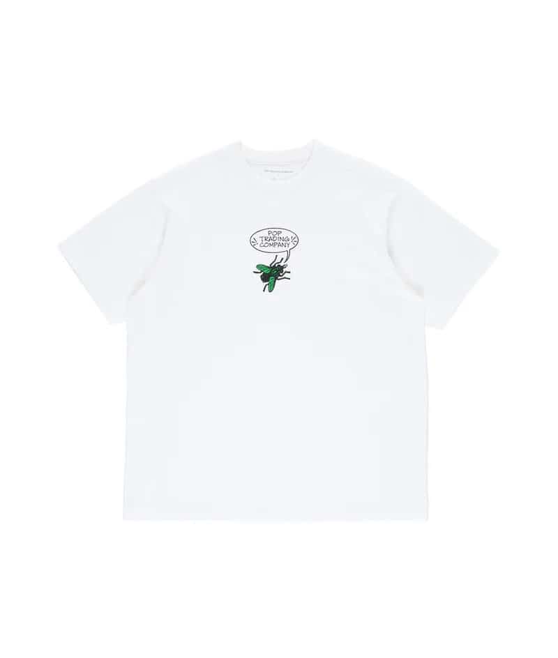 POP TRADING COMPANY/ポップトレーディングカンパニー/FLY T-SHIRT WHITE Tシャツ WHITE S