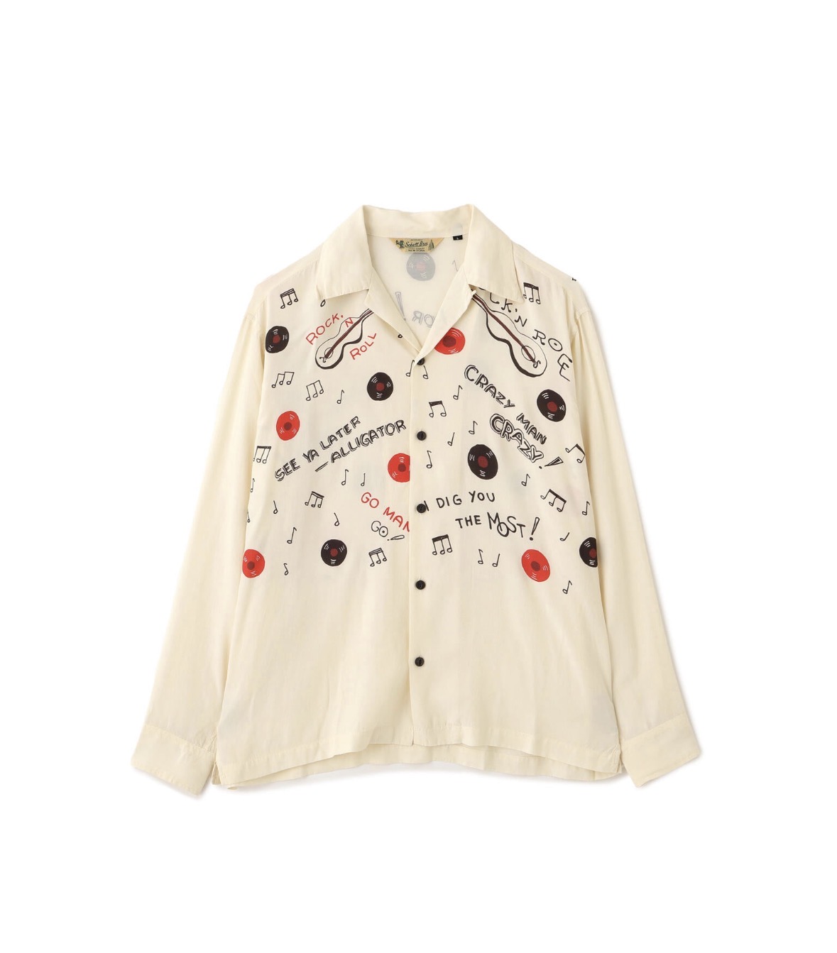 Schott/ショット/ROCK'N ROLL RAYON SHIRT/ロックンロール レーヨンシャツ OFF WHITE M