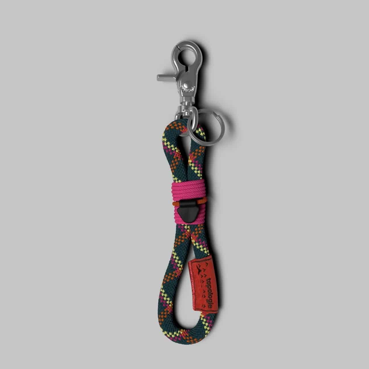 Topologie/トポロジー　8.0mm Loop Key Holder（8.0mmループキーホルダー） Deep Teal Helix FREE