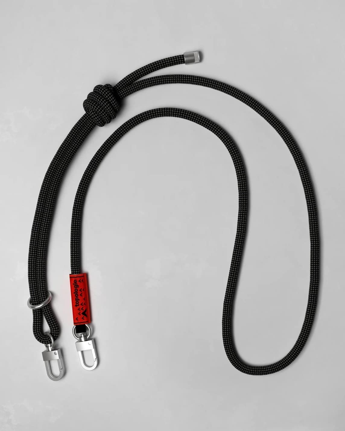 Topologie/トポロジー/Topologie Wares Strap 8.0mm Rope Strap【ストラップ単体】 BLACK LATTICE (CHARCOL) FREE