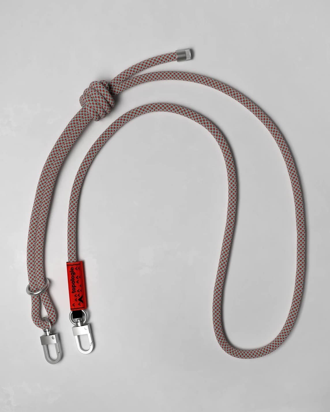Topologie/トポロジー/Topologie Wares Strap 8.0mm Rope Strap【ストラップ単体】 Gray/Red/Blue Lattice FREE