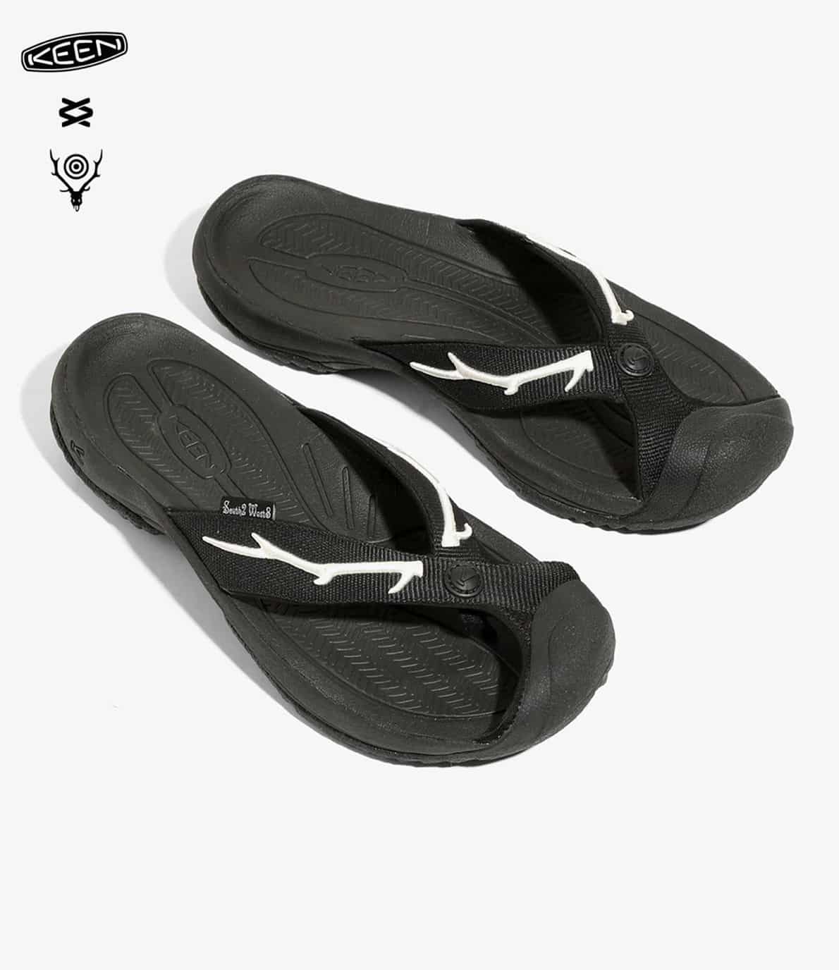 〈SOUTH2 WEST8〉 x 〈KEEN〉WAIMEA H2 - Deer Horn Emb. BLACK 26cm