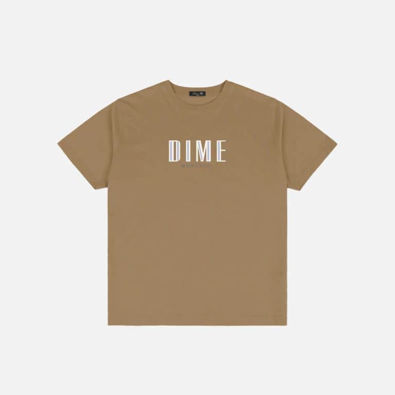 Dime/ダイム　Blocks　T-SHIRT TAN S
