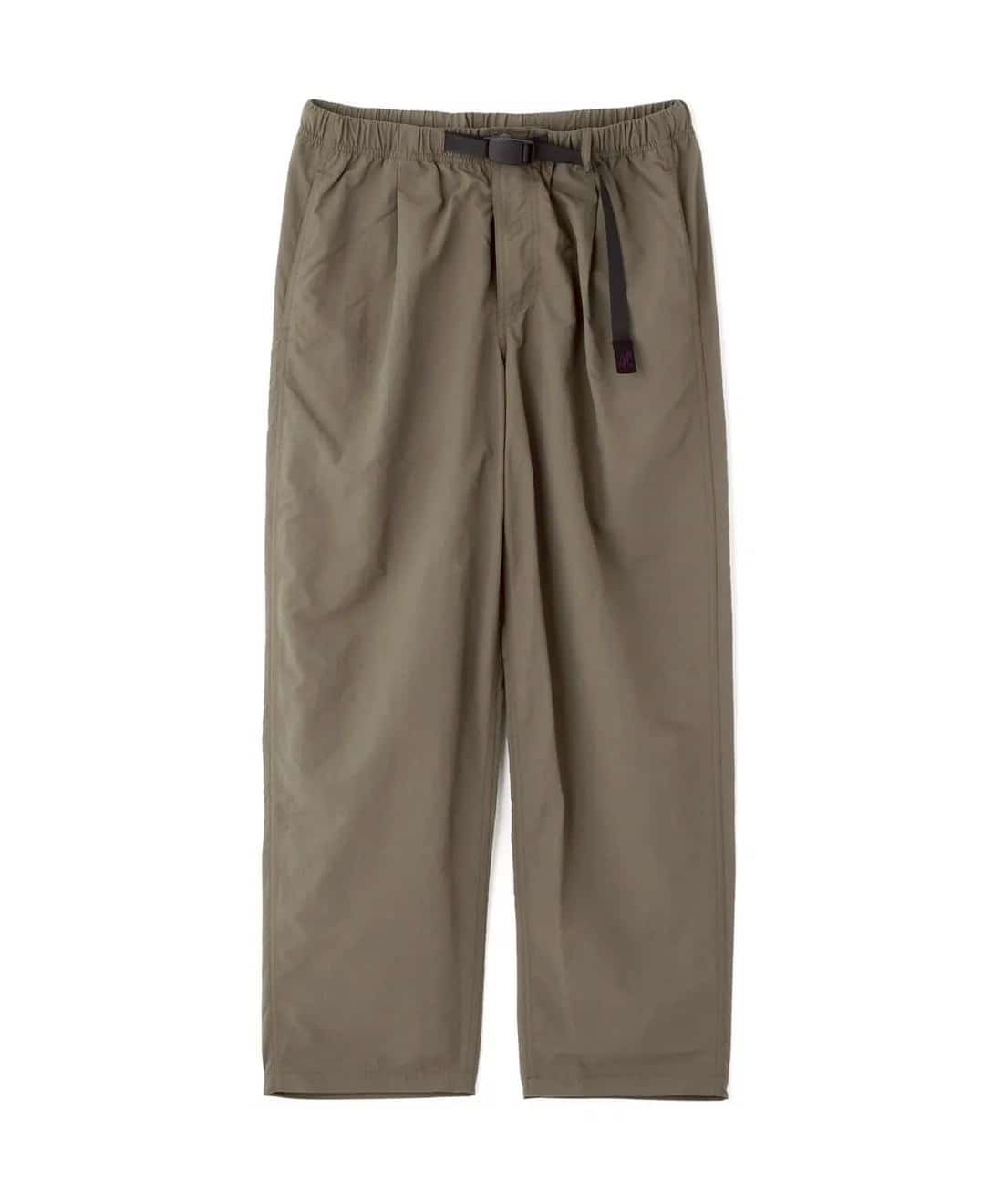 GRAMICCI/グラミチ/別注NYLON TUCK PANTS　別注ナイロンタックパンツ　-BROWN- BROWN S