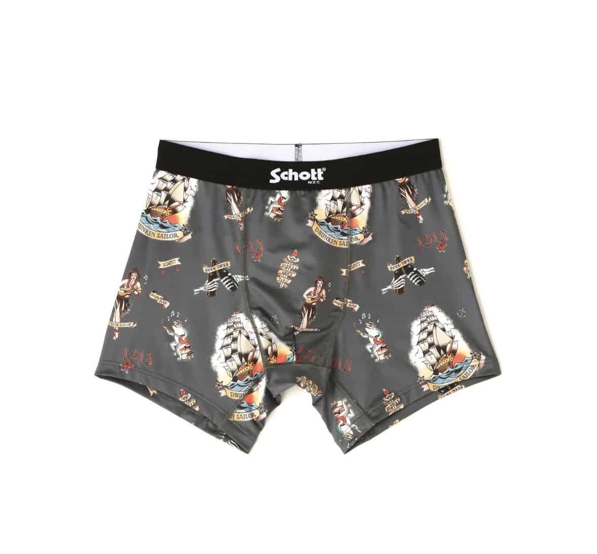  Schott/ショット　BOXER PANTS HULA GIRLボクサーパンツ フラガール GRAY M