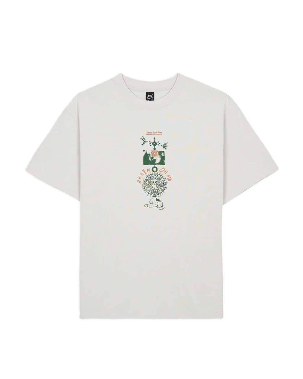BRAIN DEAD/ブレインデッド/THERE IS A WAY T-SHIRT - GREY GRAY M