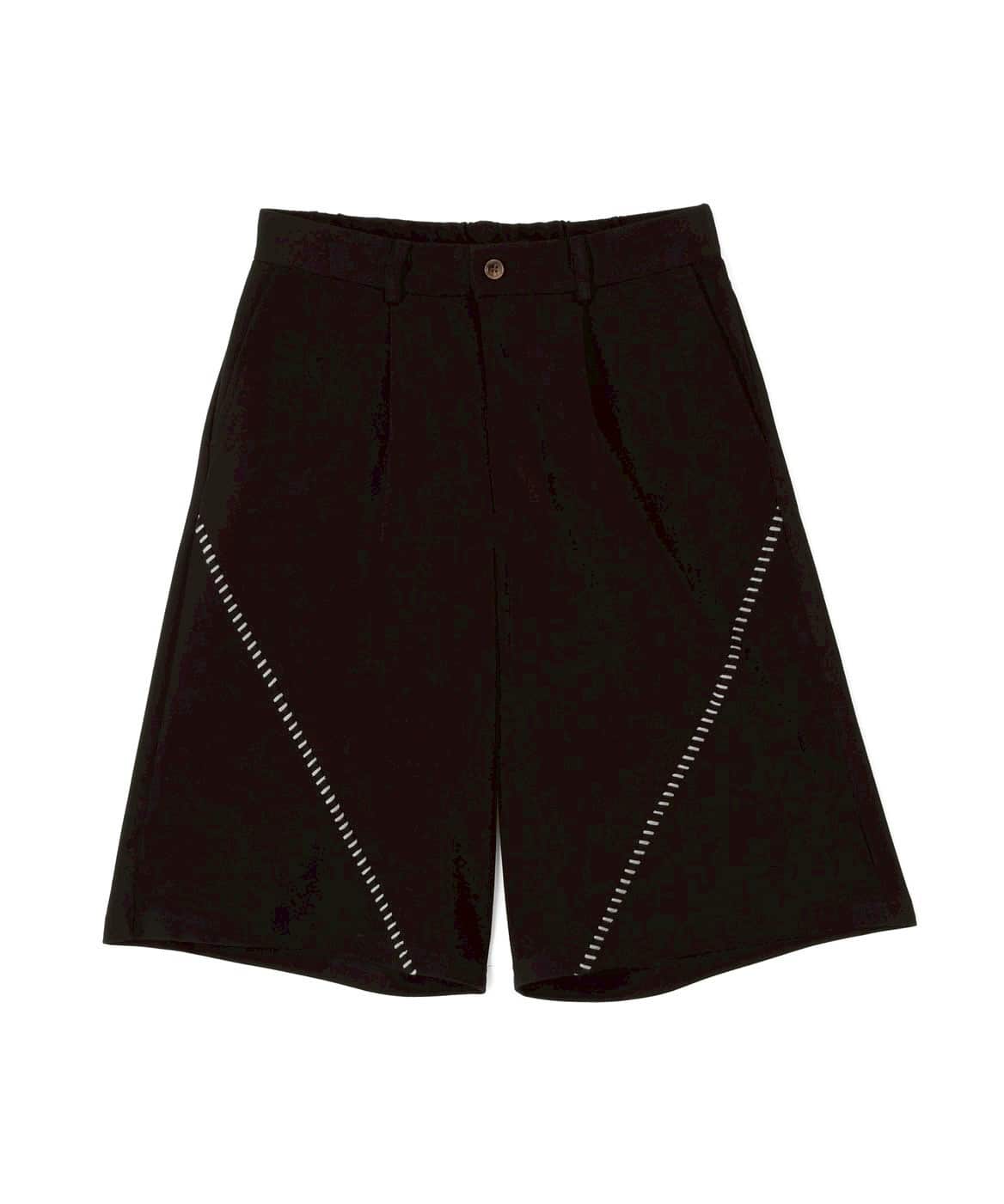 B omnivore/ビーオムニボー　STITCH SHORTS ステッチショーツ BLACK M
