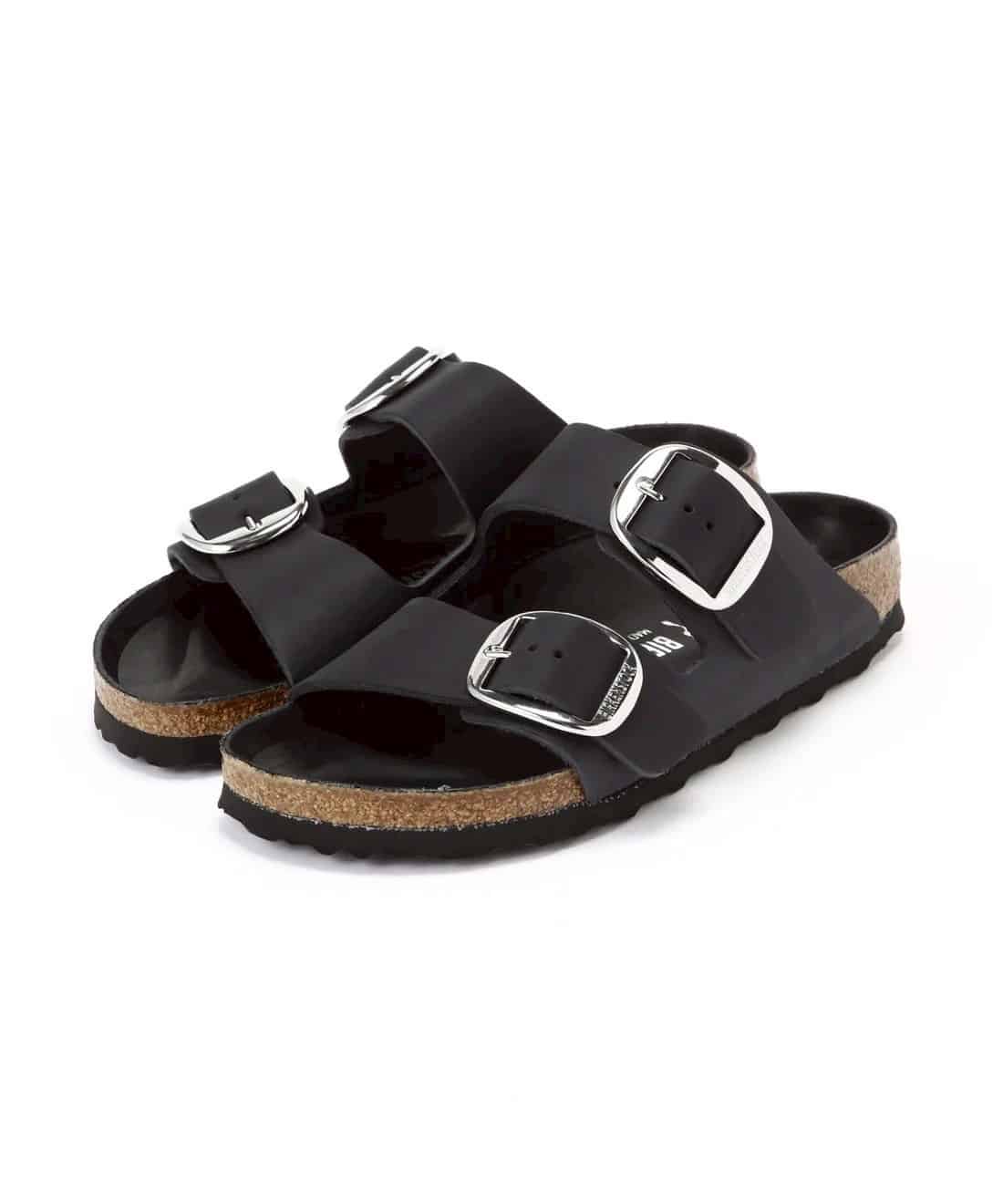 BIRKENSTOCK/ビルケンシュトック Arizona Big Buckle アリゾナ ビッグバックル オイルドレザー WOMEN BLACK 36