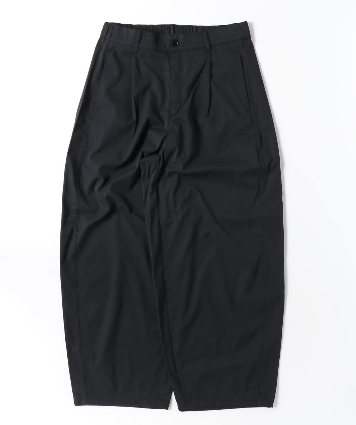 B omnivore/ビーオムニボー/TUCK CURB PANTS タックカーブパンツ BLACK M