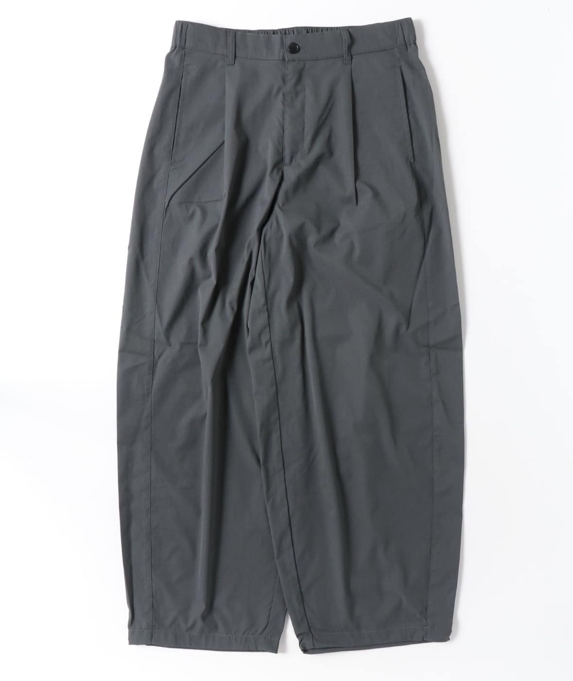 B omnivore/ビーオムニボー/TUCK CURB PANTS タックカーブパンツ GRAY M