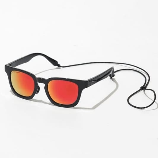 CMF OUTDOOR GARMENT/シーエムエフアウトドアガーメント/LEON-S サングラス BLACK×M.ORANGE-ONE FREE