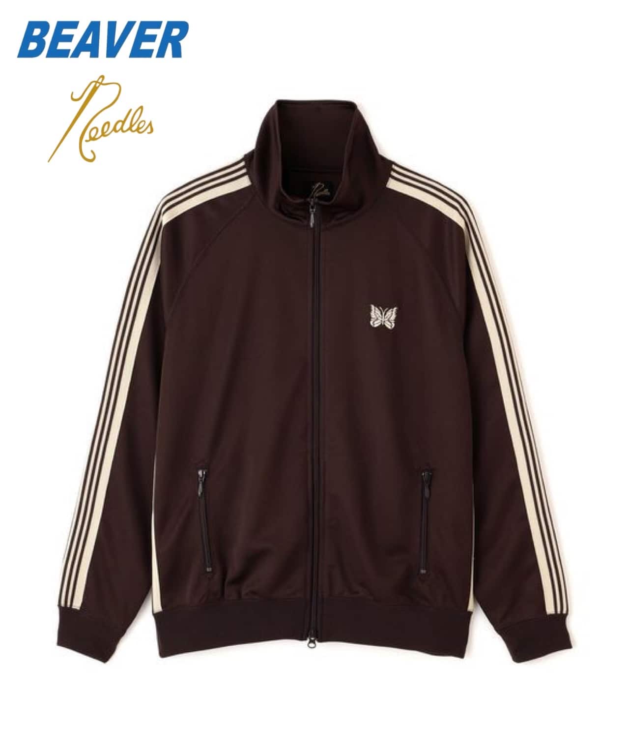 Needles/ニードルズ　別注Track Jacket - Poly Smooth -BROWN- 26AW BROWN S