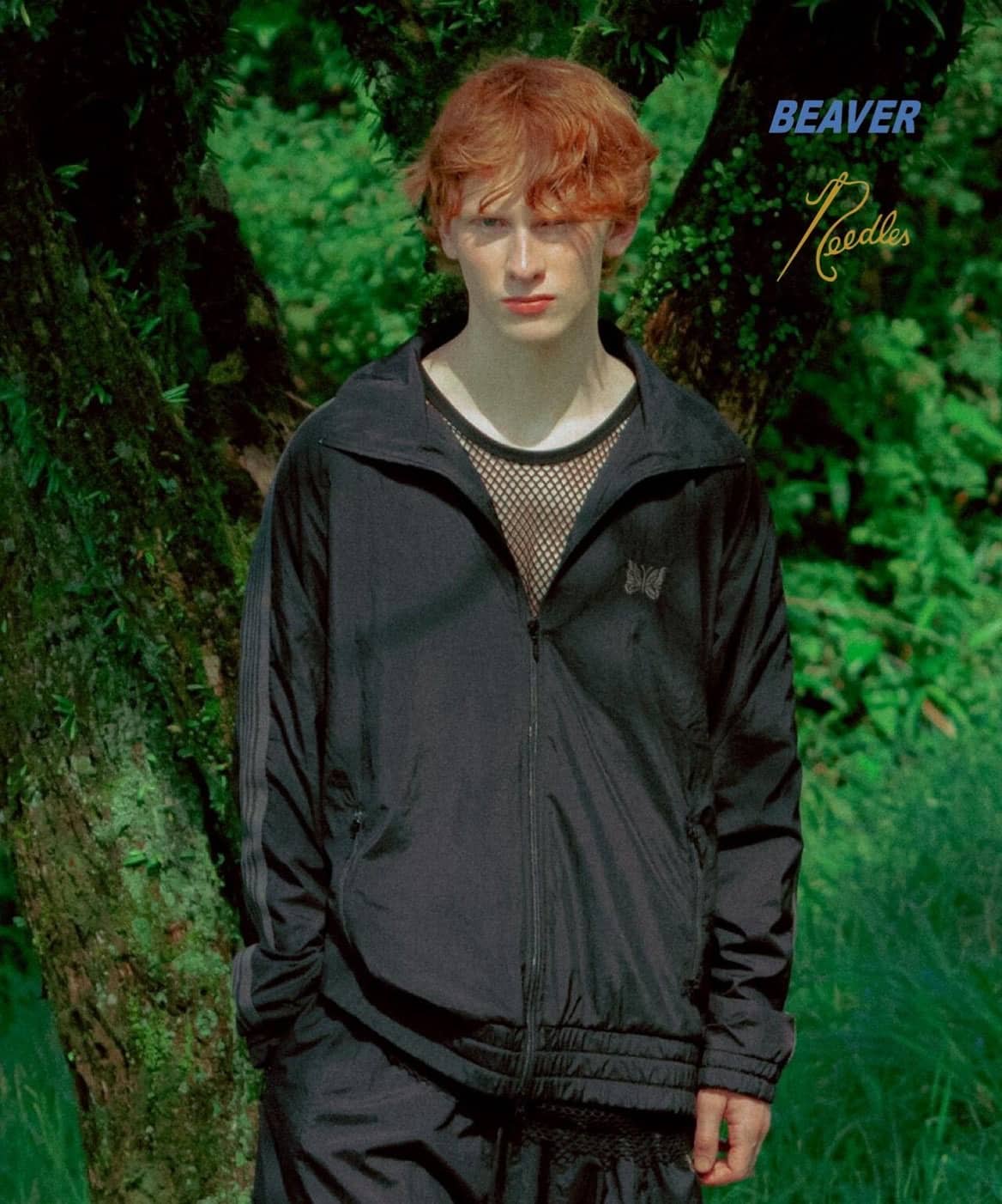 Needles/ニードルズ　別注Track Jacket - NYLON BLACK BLACK M
