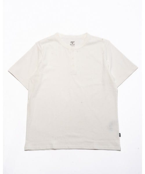 MANASTASH/マナスタッシュ/HEMP＠by manastash/HEMP DAYS S/S TEE HENLEY -WHITE- WHITE M