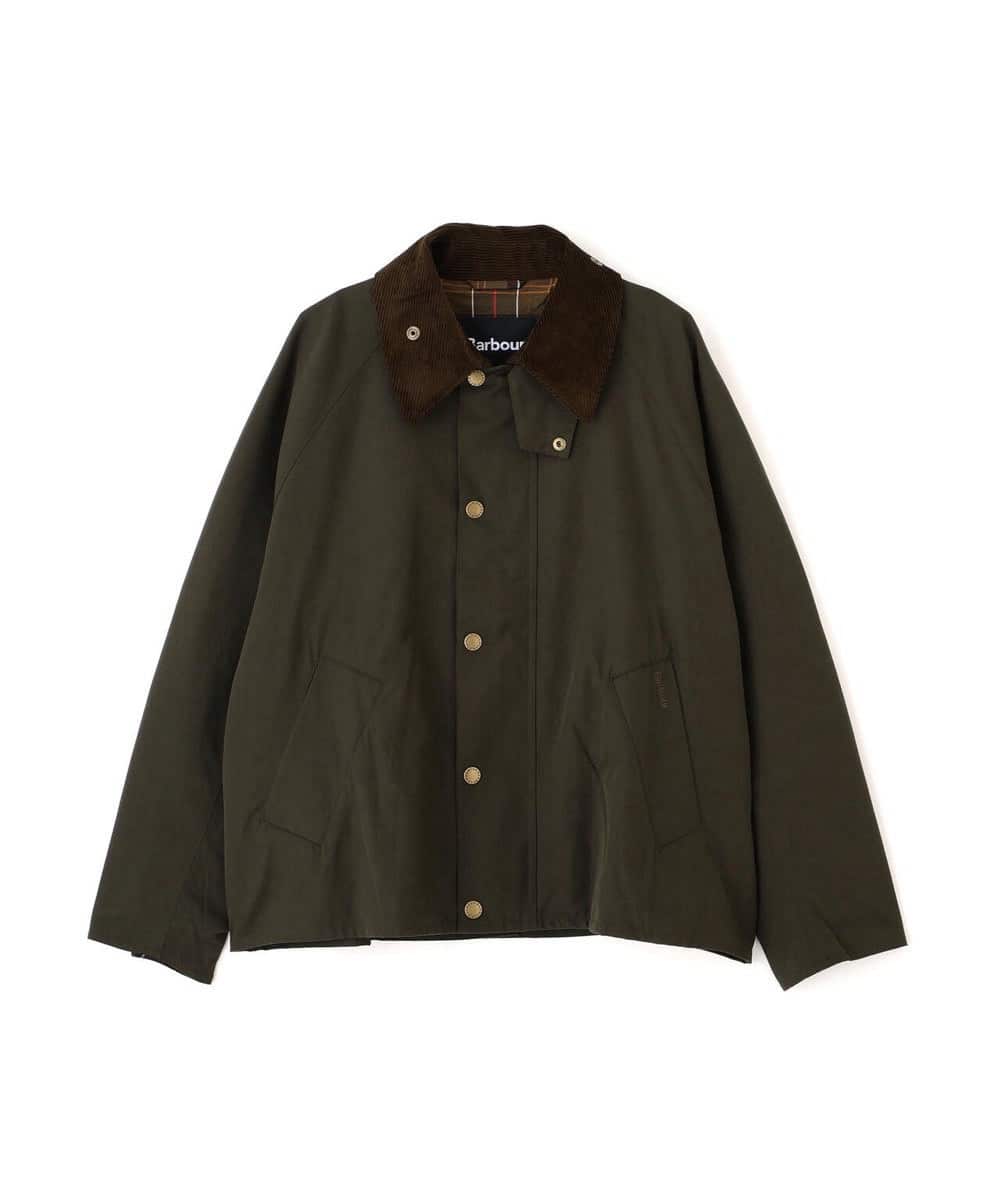 バブアー BEAVER別注 トランスポート ノンワックス オリーブ 36 Barbour×BEAVER/バブアー×ビーバー別注NO WAX OS TRANSPORT'26 別注