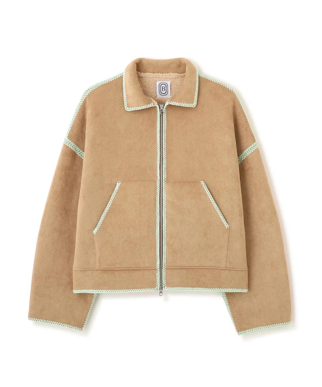 B omnivore/ビーオムニボー　FAKE MOUTON BLOUSON フェイクムートンブルゾン BEIGE M