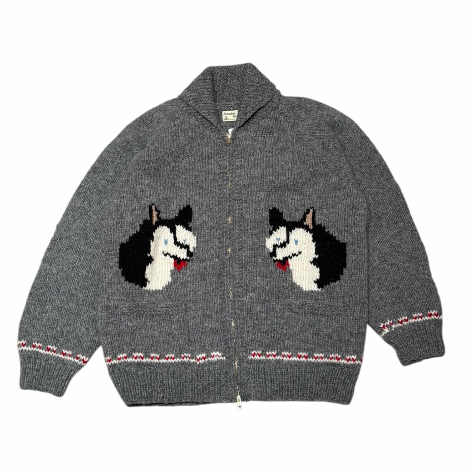 MacMahon Knitting Mills /マクマホンニッティングミルズ/Cowichan-Dog Sled CHARCOAL ONE SIZE