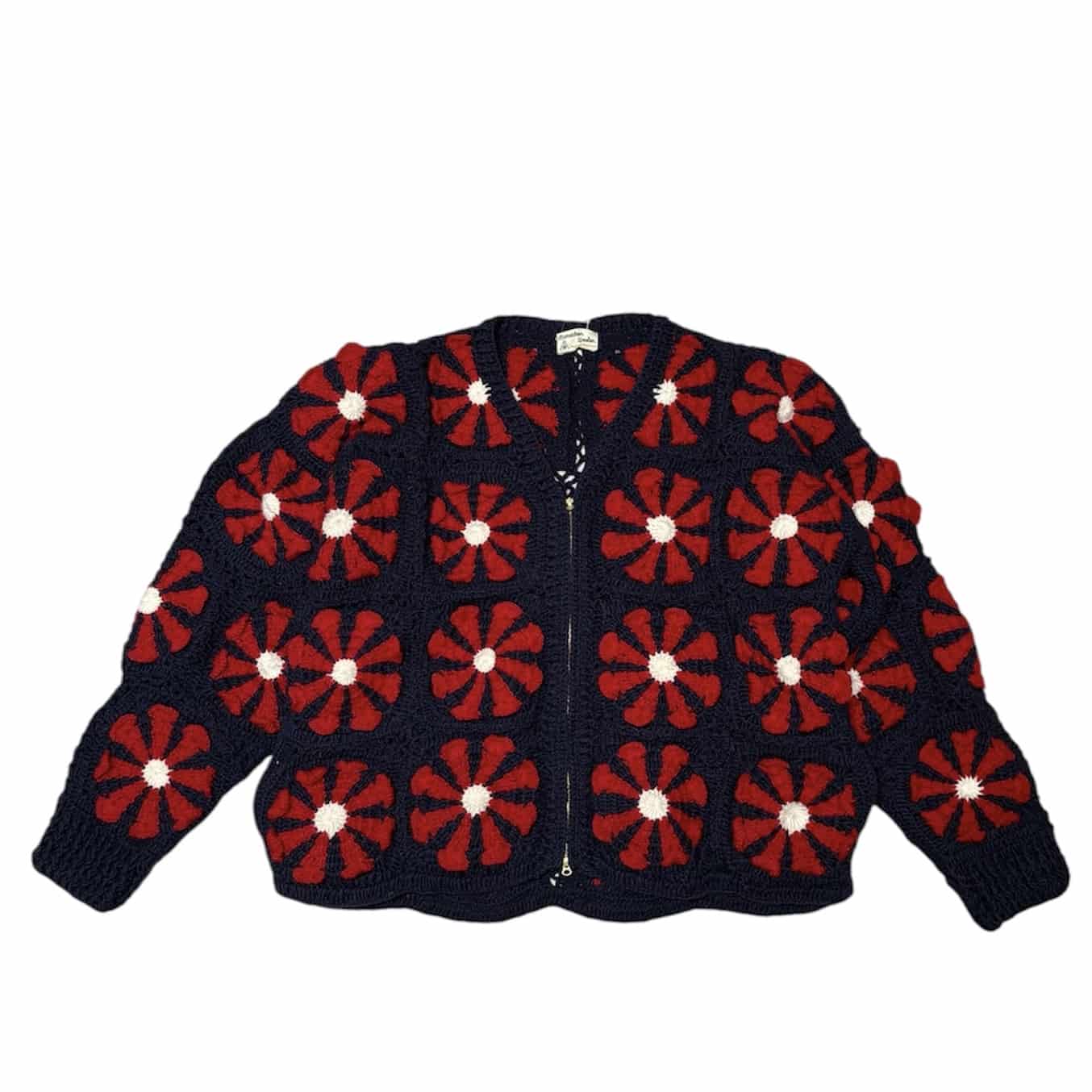 MacMahon Knitting Mills /マクマホンニッティングミルズ/V Neck Zip Cardigan - Squa NAVY ONE SIZE