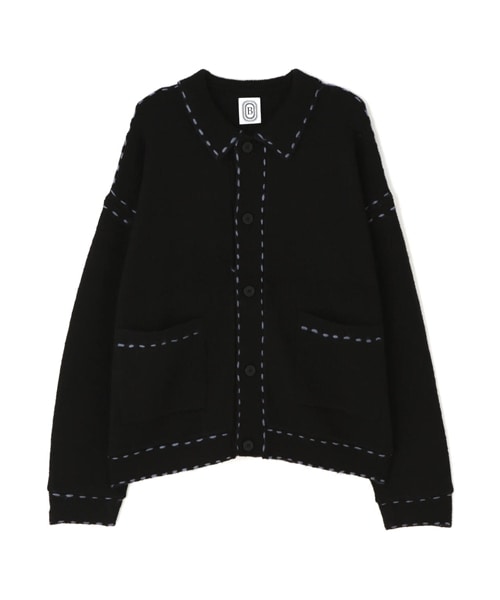 B omnivore/ビーオムニボー/B omnivore/ビーオムニボー　HAND STITCH KNIT　-BLACK- BLACK M