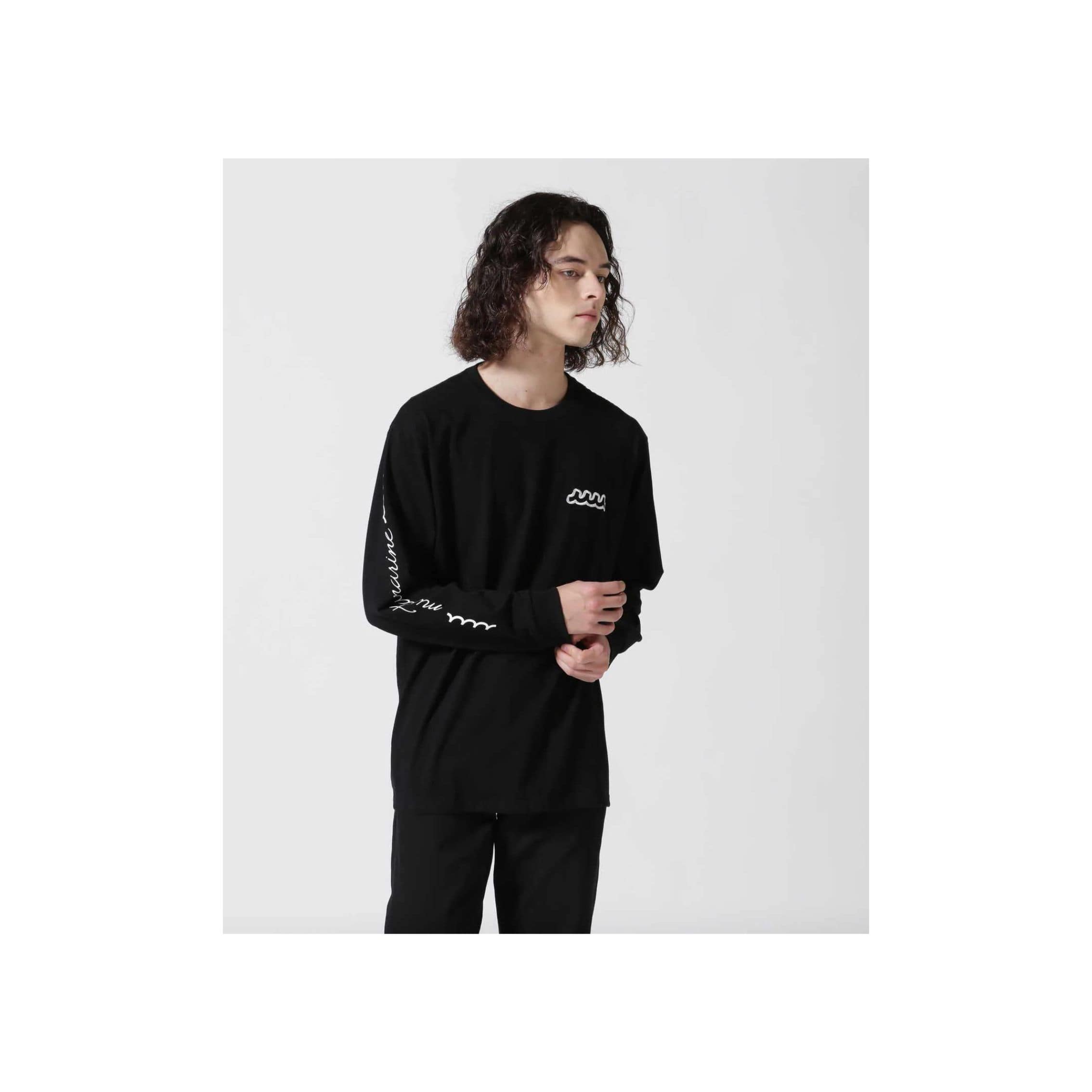 muta MARINE/ムータ マリン/別注3Dバックプリント ロングスリーブTシャツ black 7