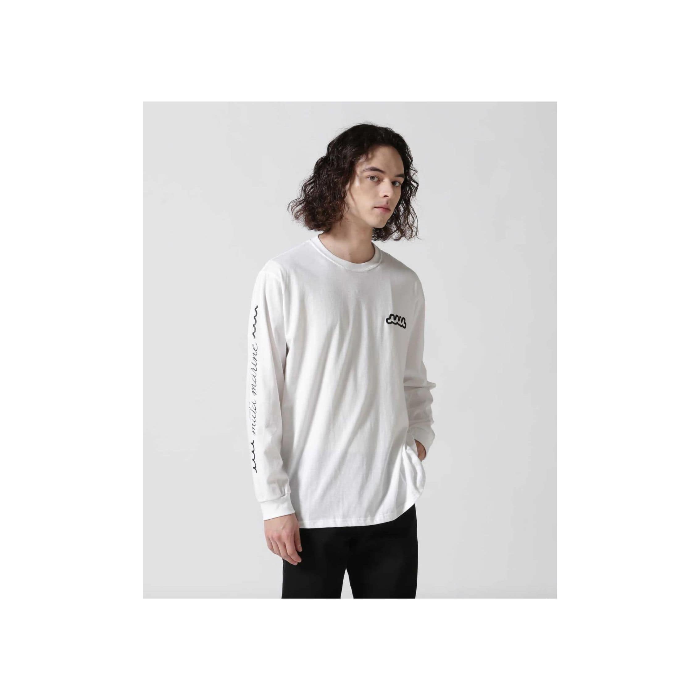 muta MARINE/ムータ マリン/別注3Dバックプリント ロングスリーブTシャツ white 7