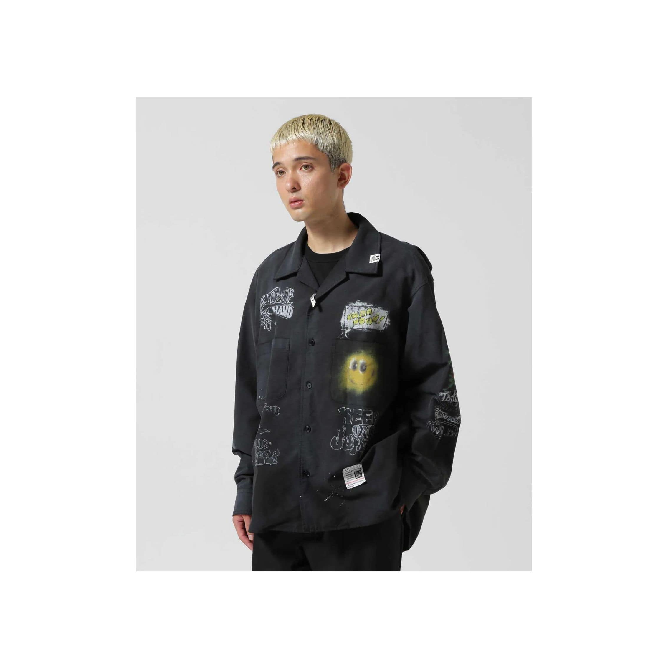 Maison MIHARAYASUHIRO/メゾン ミハラヤスヒロ/Distressed Shirt black 48