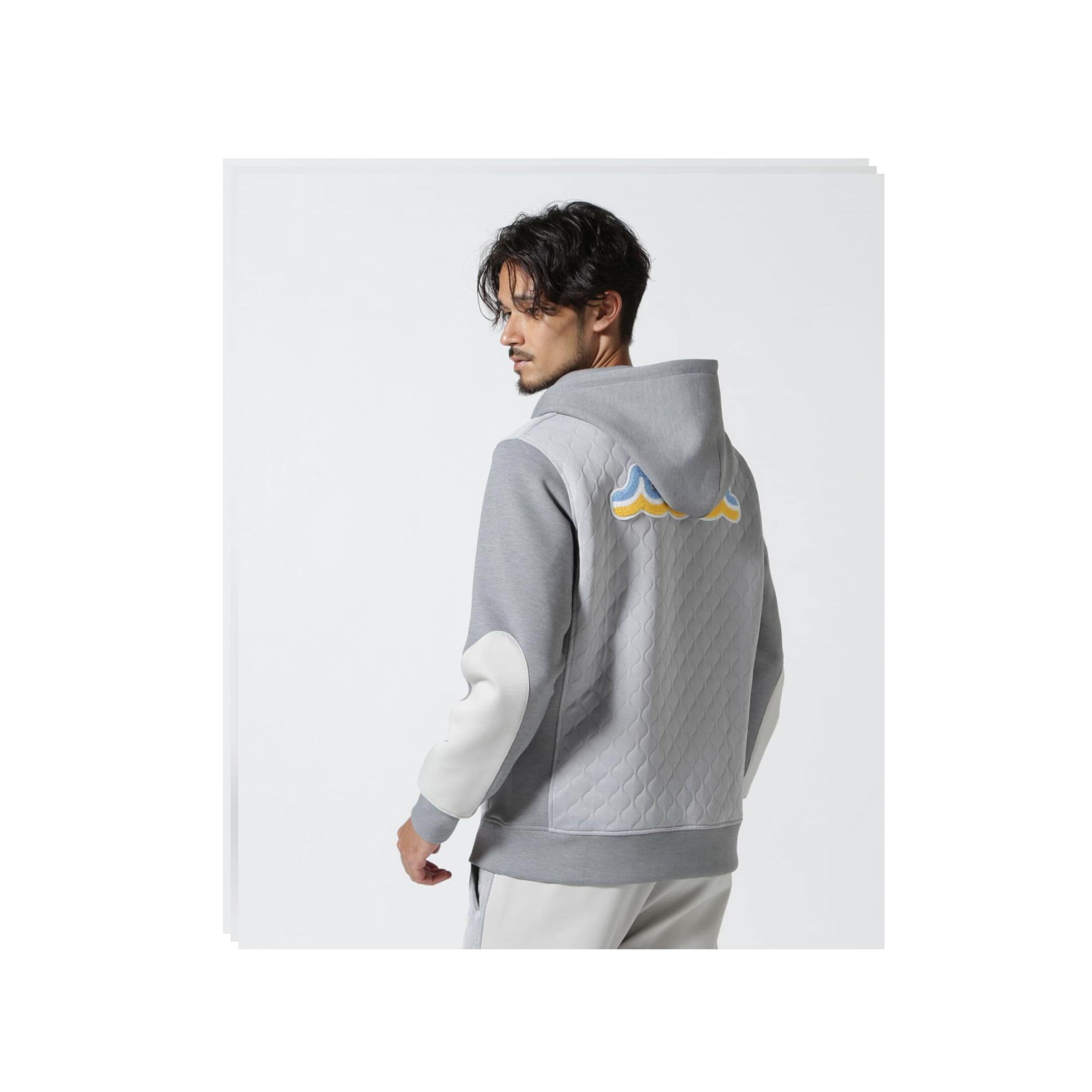 muta MARINE/ムータ マリン/別注ストレッチキルトブルゾン gray ５