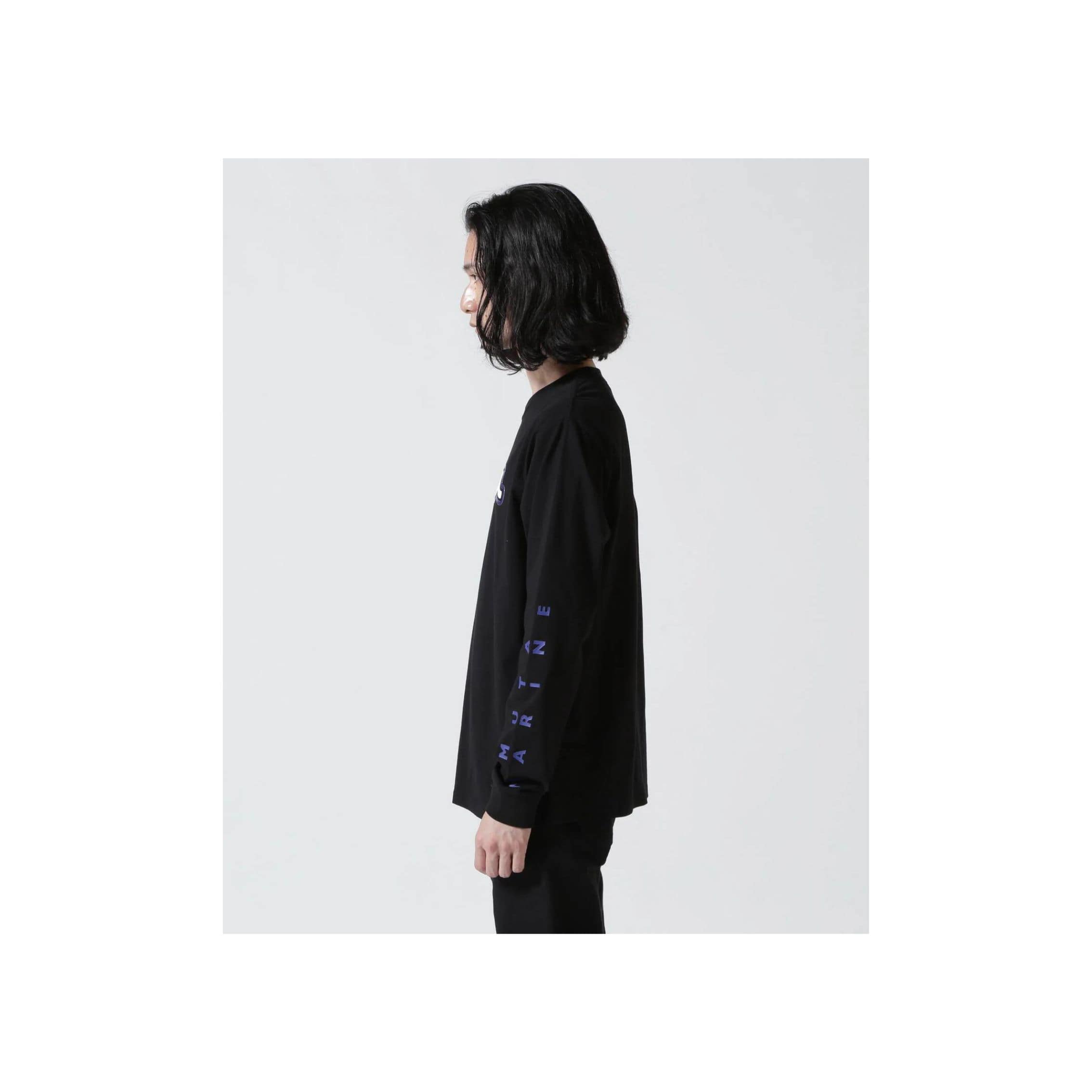 muta MARINE/ムータ マリン/Wave LONG Sleeve Tee black L
