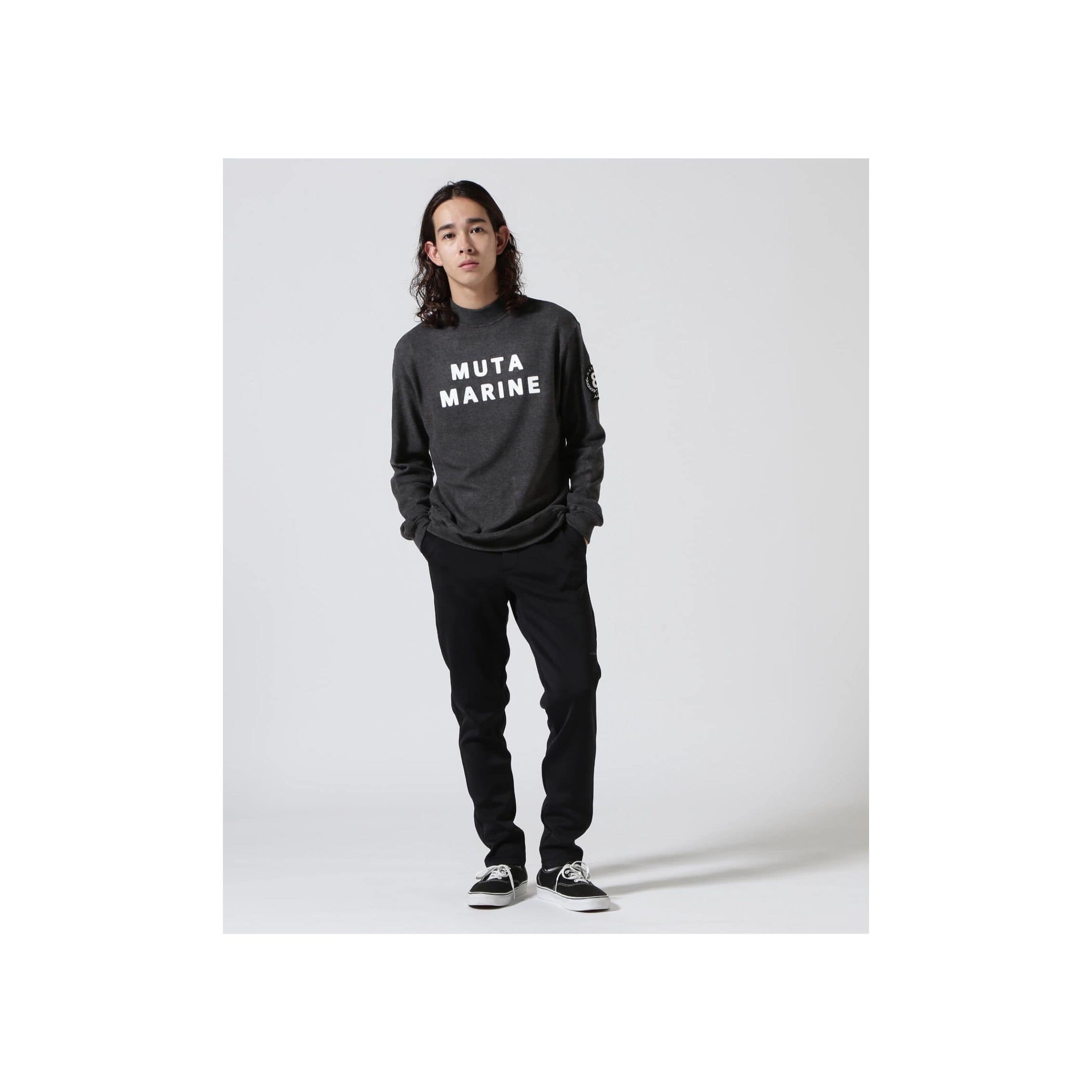 muta MARINE/ムータ マリン/ライトニット モックネックプルオーバー gray 6