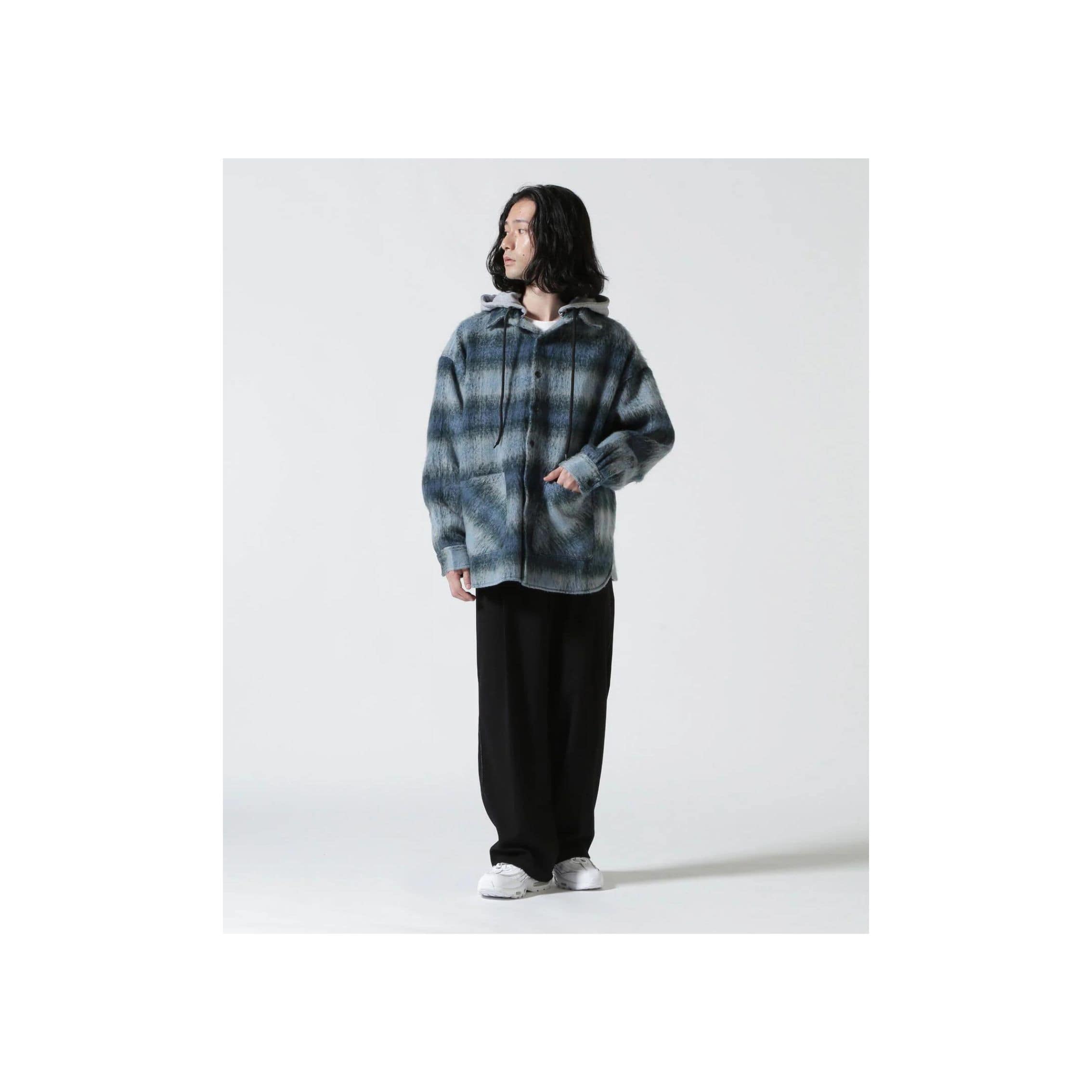 FR(13)NDS /フレンズ/シャギーフードシャツ blue F