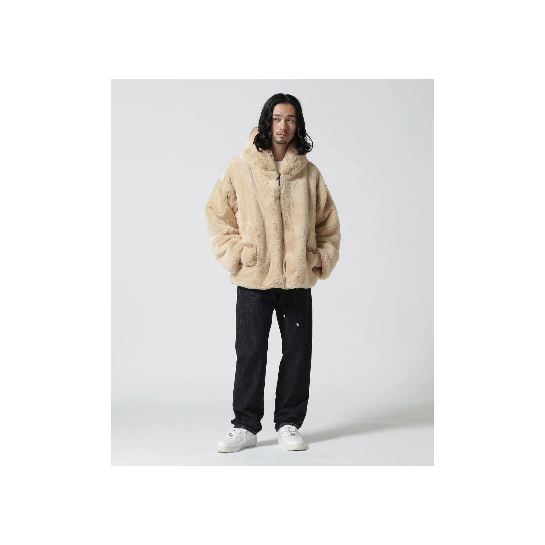FR(13)NDS /フレンズ/ECO FUR HOOD BZ offwhite L
