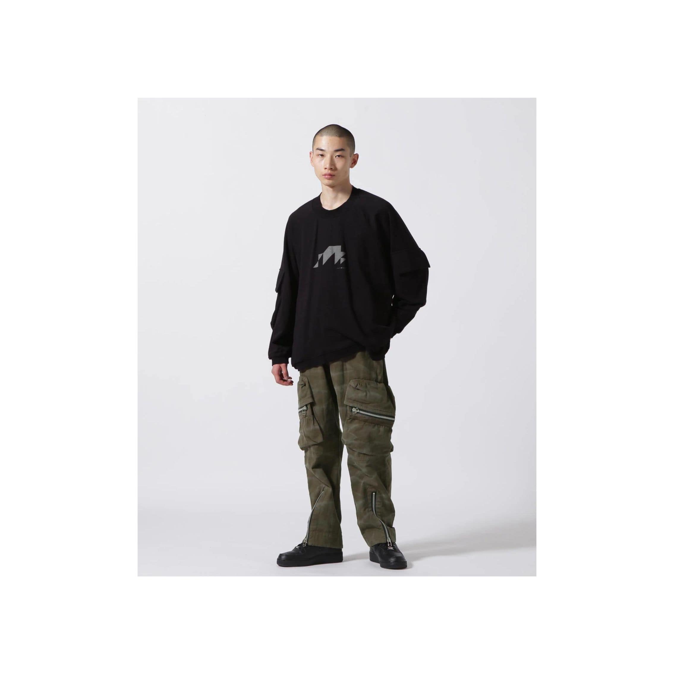  A.F ARTEFACT/エーエフ・アーティファクト/Dyed Pocket Long Pants khaki ３
