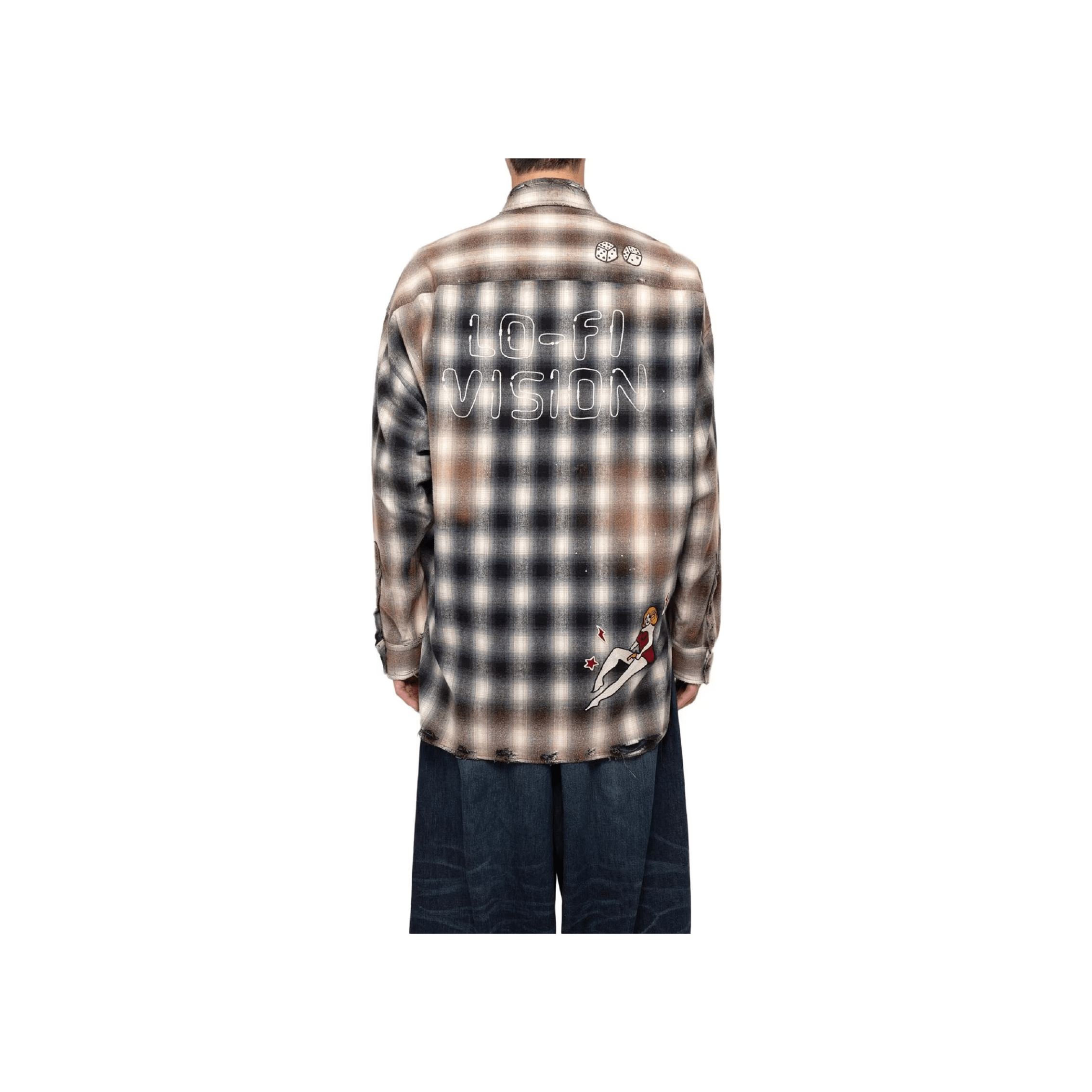 Maison MIHARAYASUHIRO/メゾン ミハラヤスヒロ/Vintage-like Check Shirt white 48