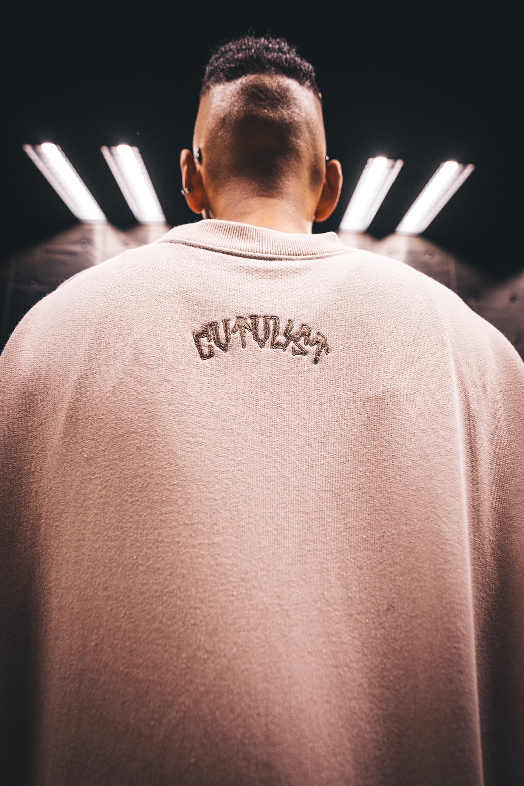 CTLS/シーティーエルエス/別注USUAL CREW-NECK 刺繍クロス beige 0