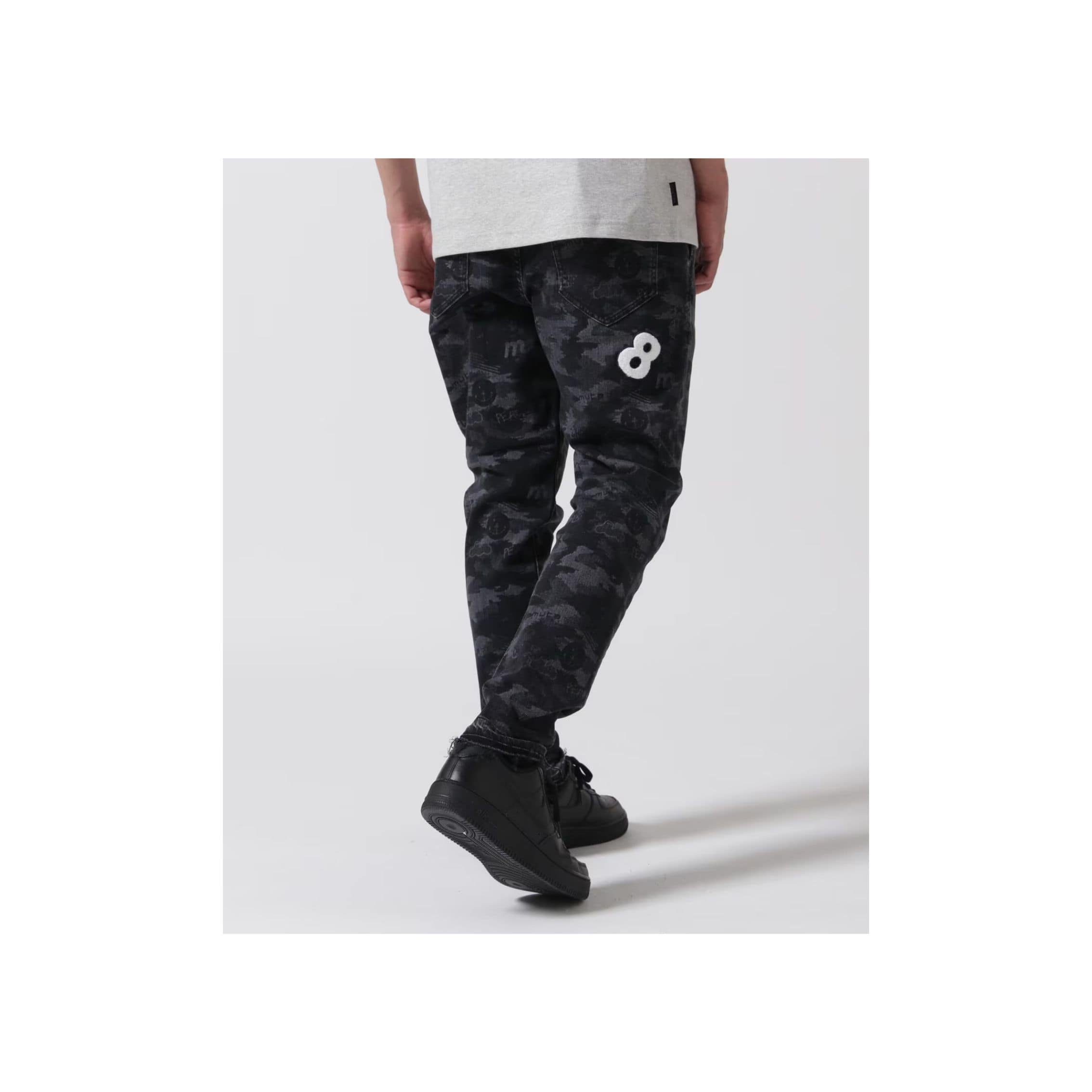【Safari 6月号掲載】muta MARINE×CHORD/ムータマリン×コード/コラボデニム black ４