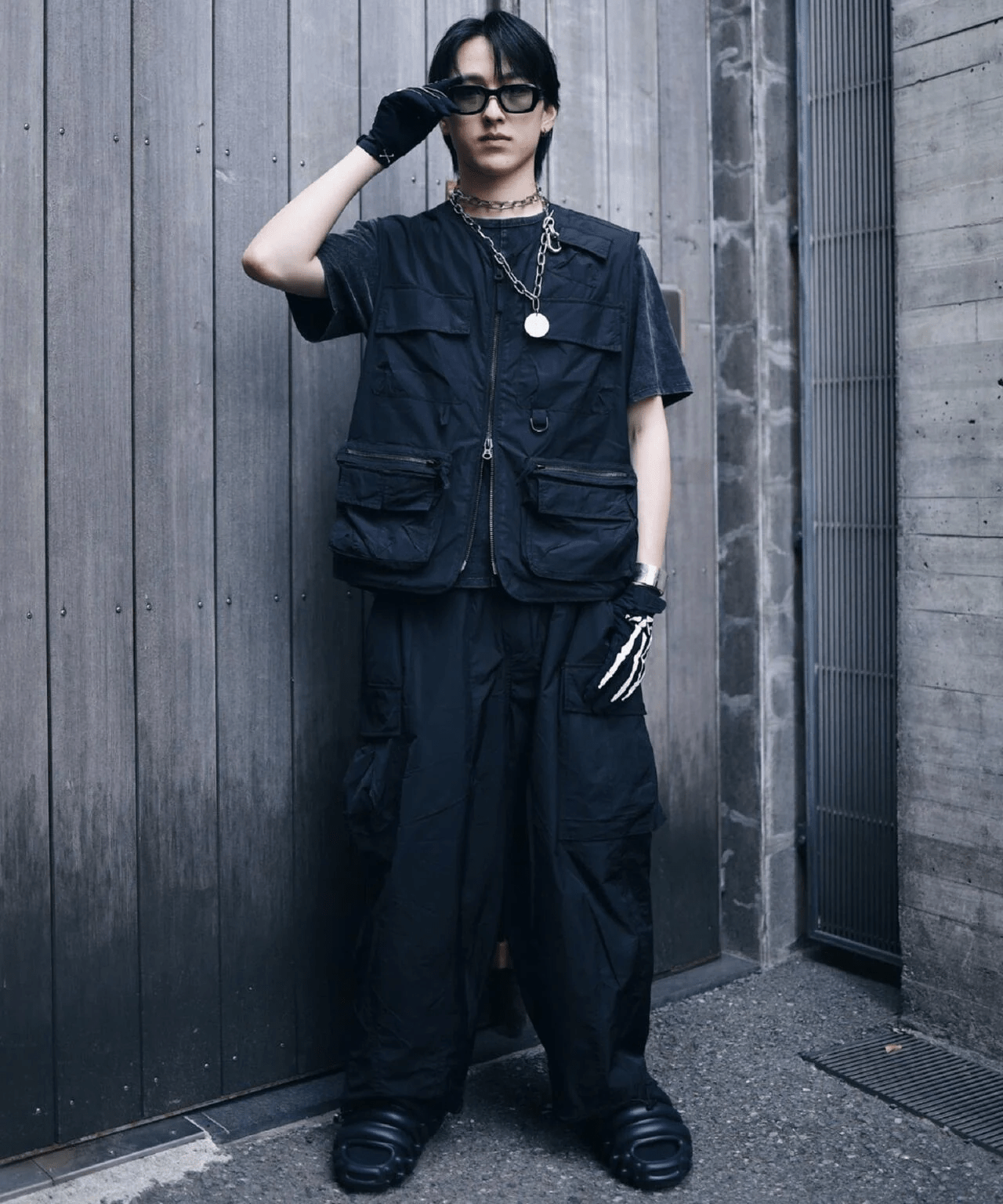 GEN_DA I/ゲンダイ/ポケットベスト black 1