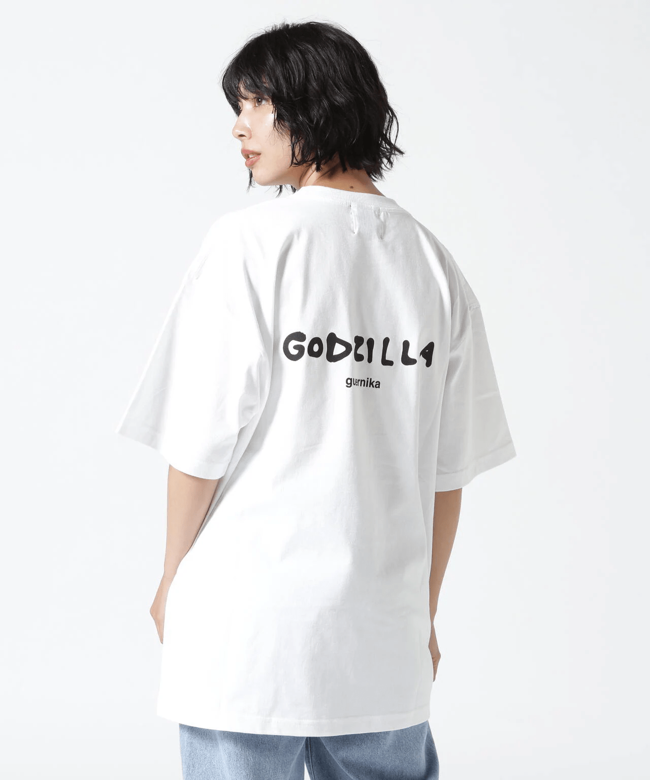 Guernika×Godzilla/ゲルニカ/GODZILLA VS. KING GHIDORAH white XXL