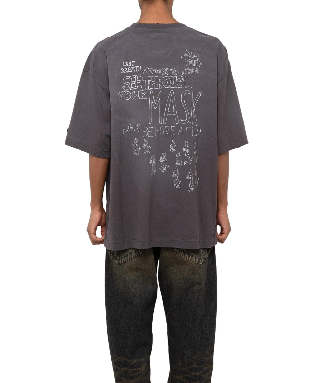Maison MIHARAYASUHIRO/メゾン ミハラヤスヒロ/Distressed Tee black 46