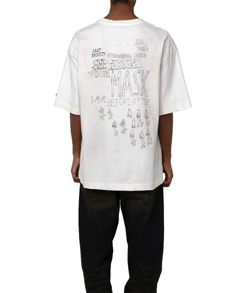 Maison MIHARAYASUHIRO/メゾン ミハラヤスヒロ/Distressed Tee white 44