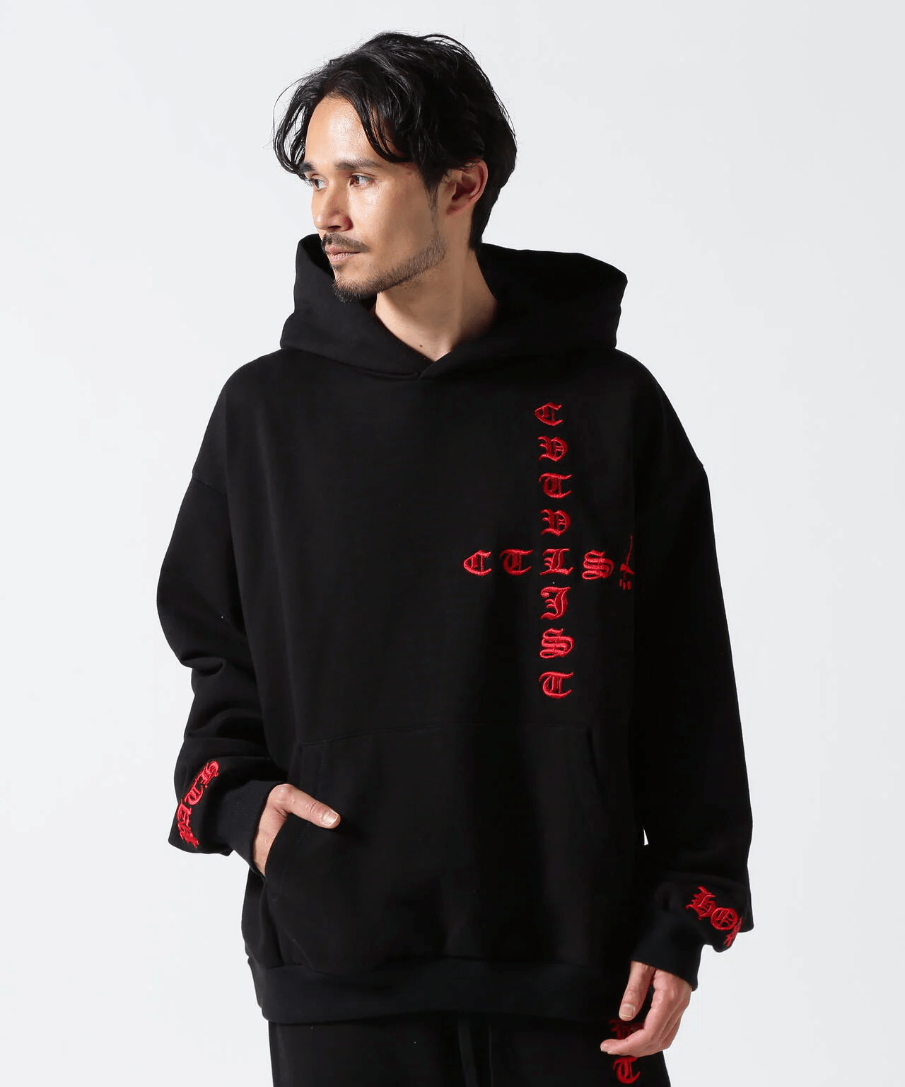 CTLS/シーティーエルエス/別注EMBROIDERY HOODIE black 2