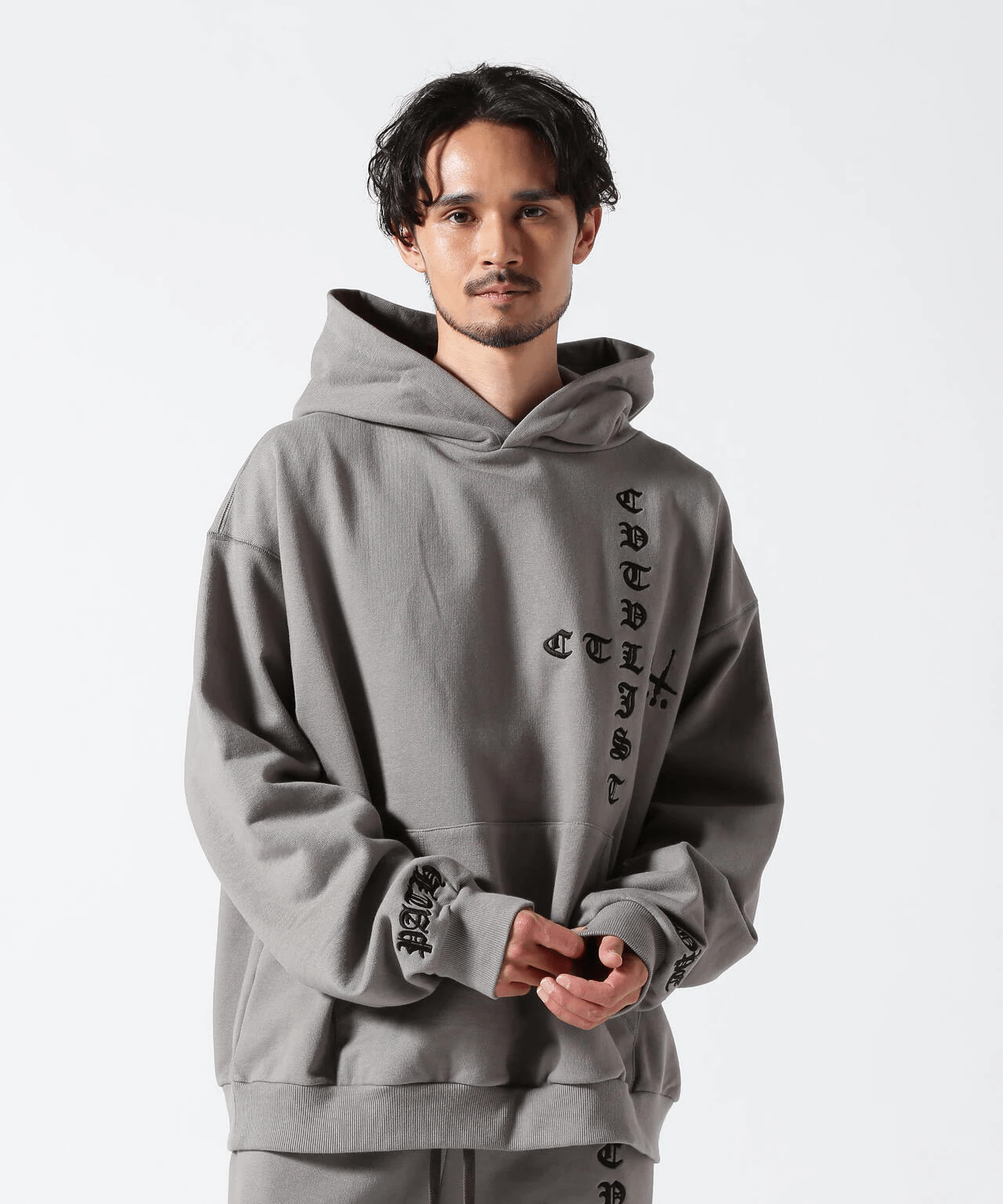 CTLS/シーティーエルエス/別注EMBROIDERY HOODIE gray 0