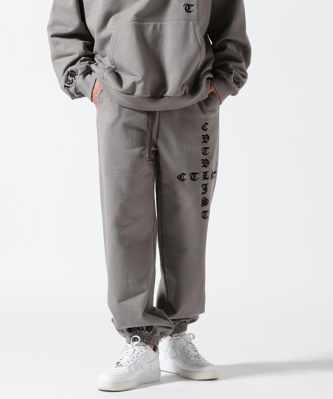 CTLS/シーティーエルエス/別注EMBROIDERY SWEAT PANTS gray 1